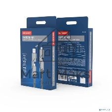 Кабель Rexant 4в1 USB-А – Type-C, Lightning – Type-C, 60Вт, 1м, в черной оплетке