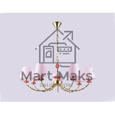 Люстра Ambrella light LH75025/7 GD/PI золото/розовый E14/7 max 40W D890*800