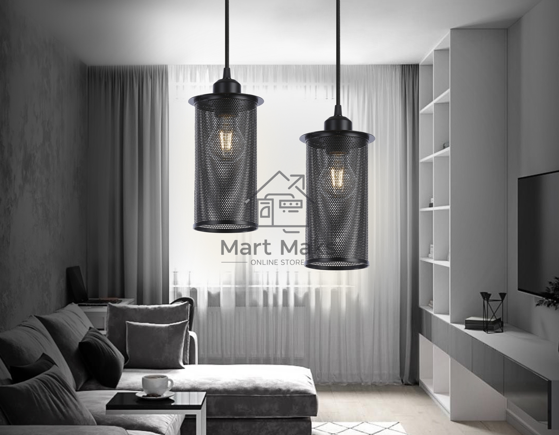 Светильник Ambrella light TR8162 BK черный E27 max 40W D102*1055