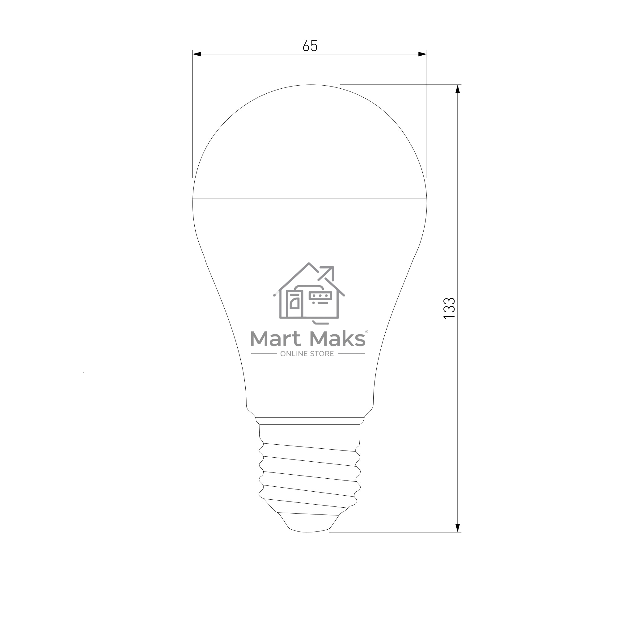 BLE2743 / Светодиодная лампа Classic LED D 20W 4200K E27 А65