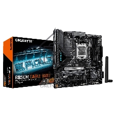 Материнская плата Gigabyte B850M EAGLE WIFI7, AM5, AMD B850, 4xDDR5, 4xSATA, 2xM.2, 1xPCIe 5.0 x16, 1xPCIe 3.0 x16, 1xHDMI, 2xDP, 1x2.5Gb LAN, Wi-Fi 7, Bluetooth 5.4, 1xUSB-C 10Gbps, 1xUSB-A 10Gbps, 2xUSB-A 5Gbps, 4xUSB-A 2.0, 1xPS/2, 3x3.5 мм, 7.1, mATX