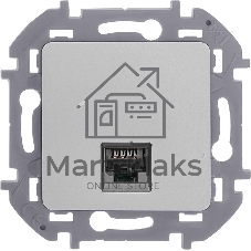 Информационная розетка RJ 45 - категория 5e - UTP - INSPIRIA - алюминий