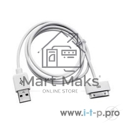 Кабель Gembird CC-USB-AP1MW USB AM/Apple для iPad/iPhone/iPod, 1м белый, блистер