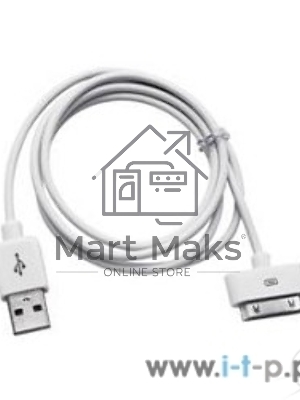 Кабель Gembird CC-USB-AP1MW USB AM/Apple для iPad/iPhone/iPod, 1м белый, блистер