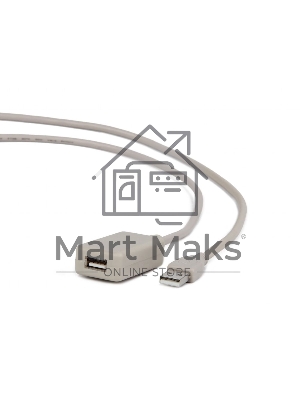 Кабель Gembird UAE016 USB 2.0 кабель удлинительный, активный 4.8м AM/AF, черный