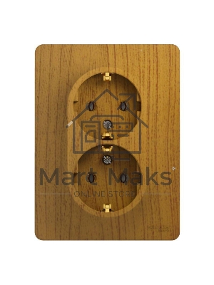 Розетка 2-м СП Glossa в сборе с заземл. в сборе дер. дуб SchE GSL000524 Розетка 2-м СП Glossa в сборе с заземл. в сборе дер. дуб SchE GSL000524