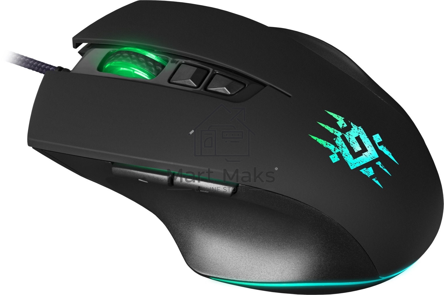 Мышь проводная Defender Wolverine GM-700L черный, 12800 dpi, USB, кнопки - 7