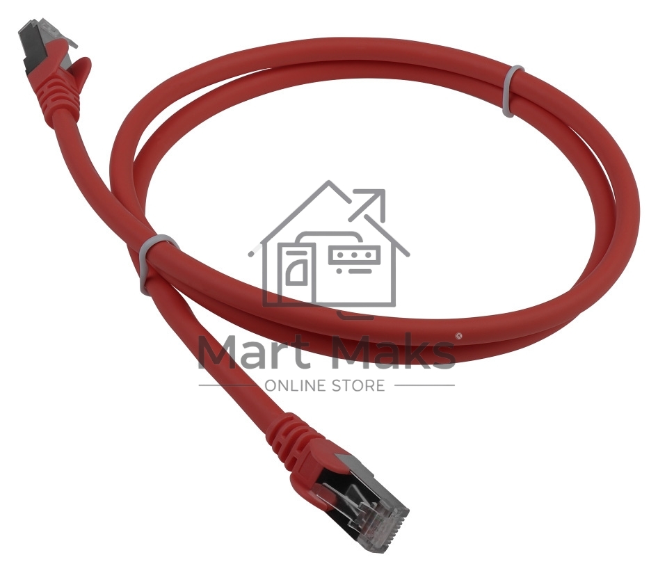 Патч-корд LANMASTER LSZH FTP кат.6A, 2.0 м, красный