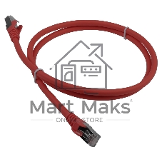 Патч-корд LANMASTER LSZH FTP cat.6a, 2.0 м, красный