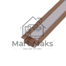 Комплект врезного алюминиевого профиля с рассеивателем Rexant 22х6 мм, 1 м, розовое золото