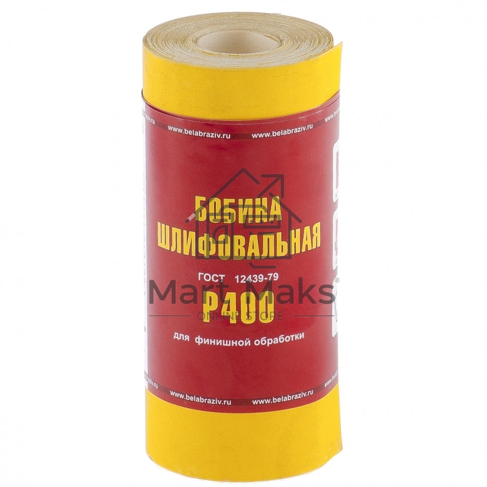 Шкурка Россия на бумажной основе,LP41C,зерн.Р400,мини-рулон 75637