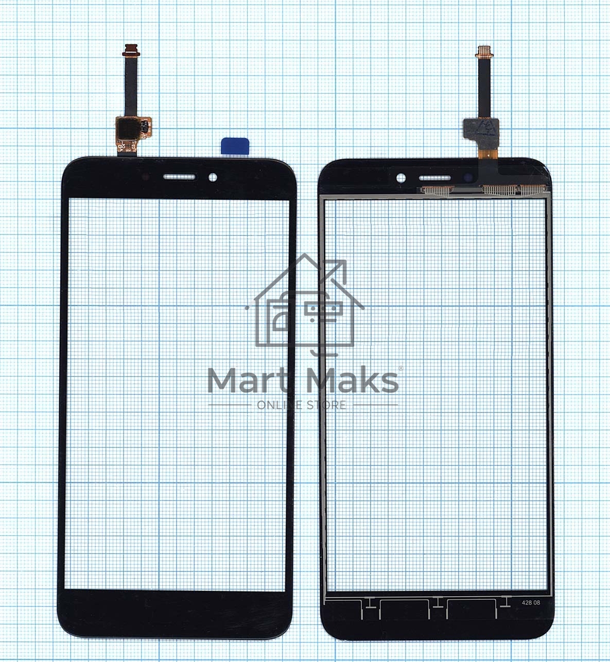 Сенсорное стекло (тачскрин) для Xiaomi Redmi 4X, черное