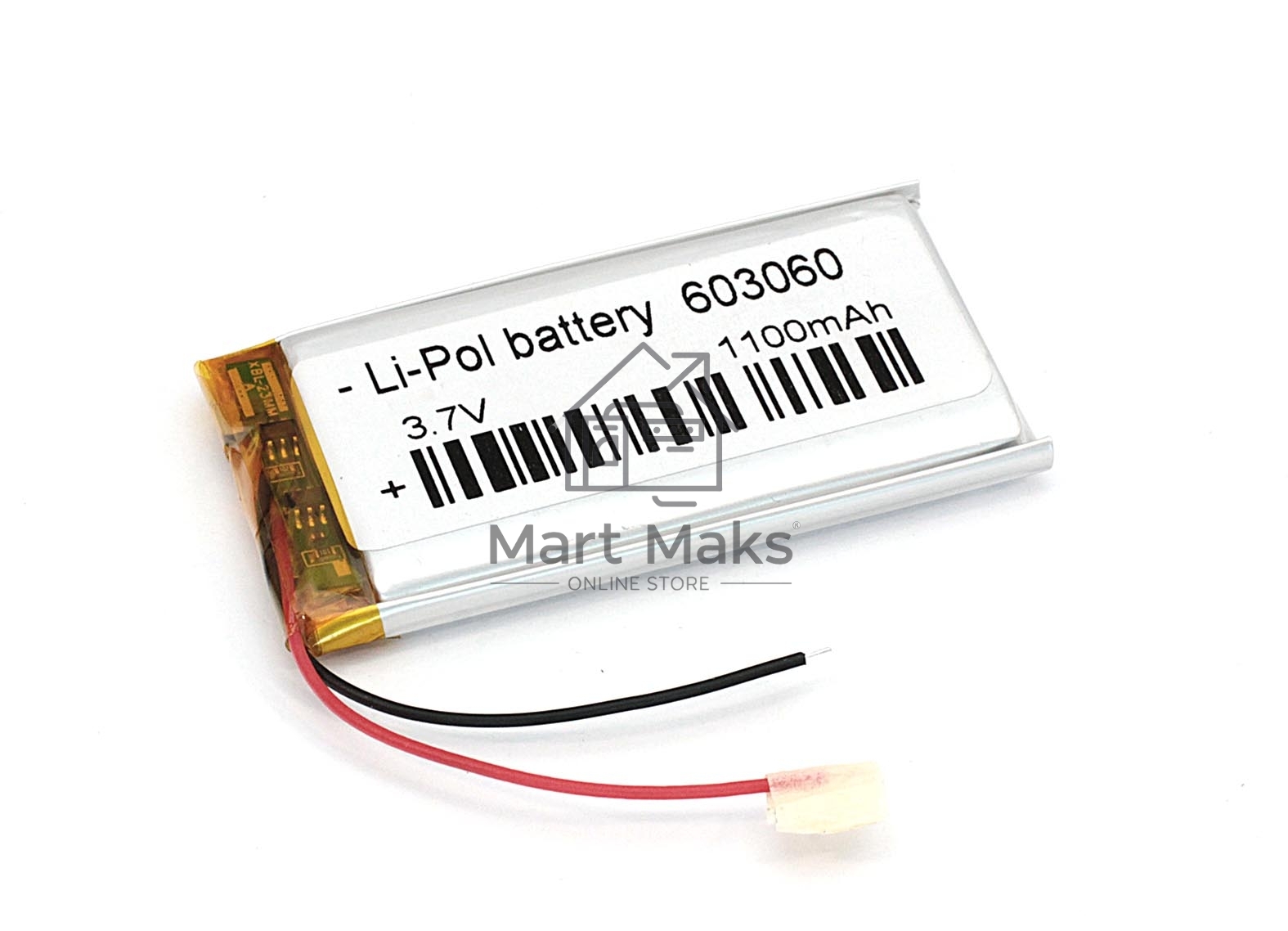 Аккумулятор Li-Pol (батарея) 6*30*60мм 2pin 3.7V/1100mAh