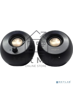 Колонки Creative Pebble V2 MF1695 2.0 черный 8Вт