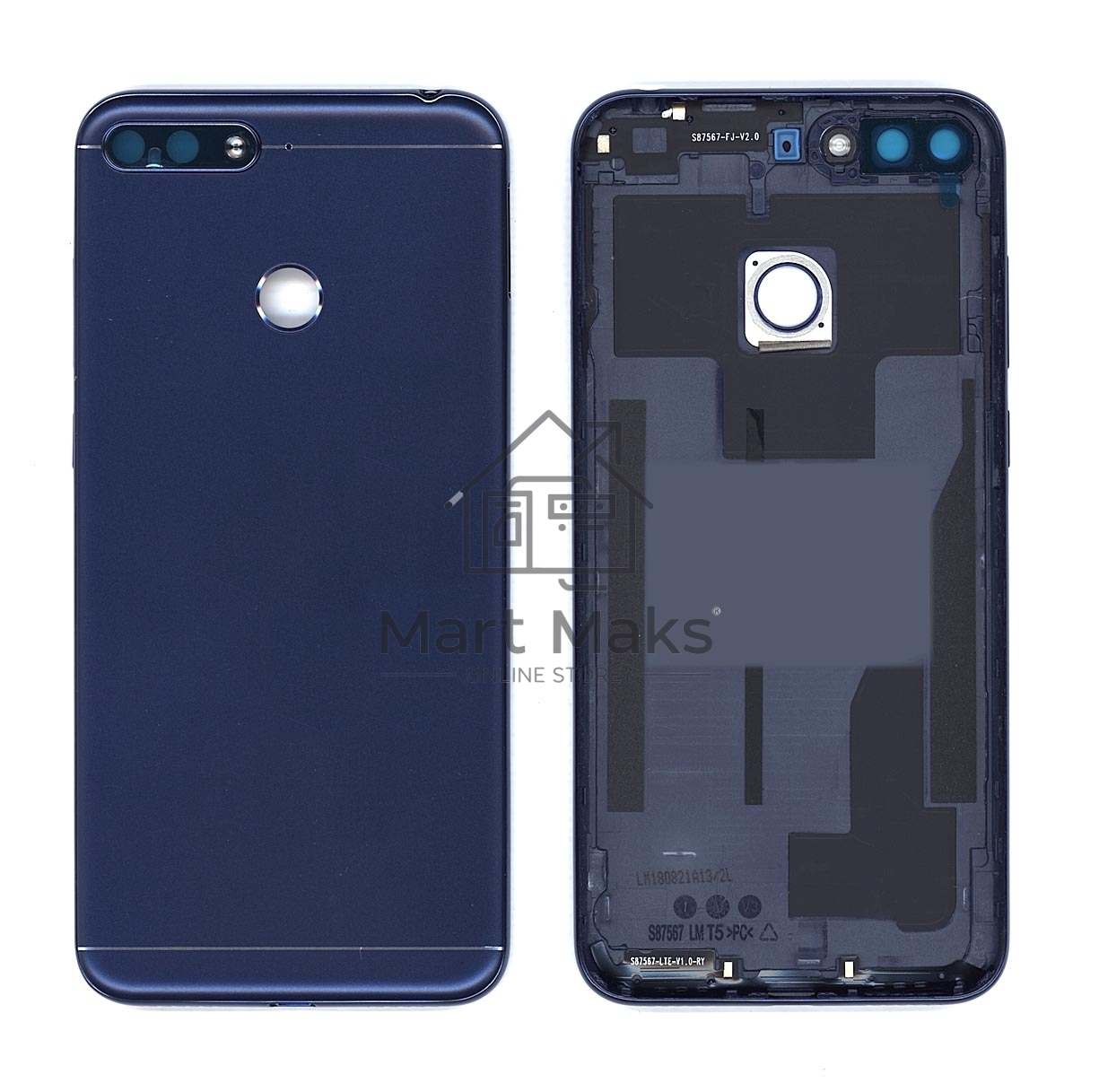 Задняя крышка для Huawei Honor 7A Pro  синяя