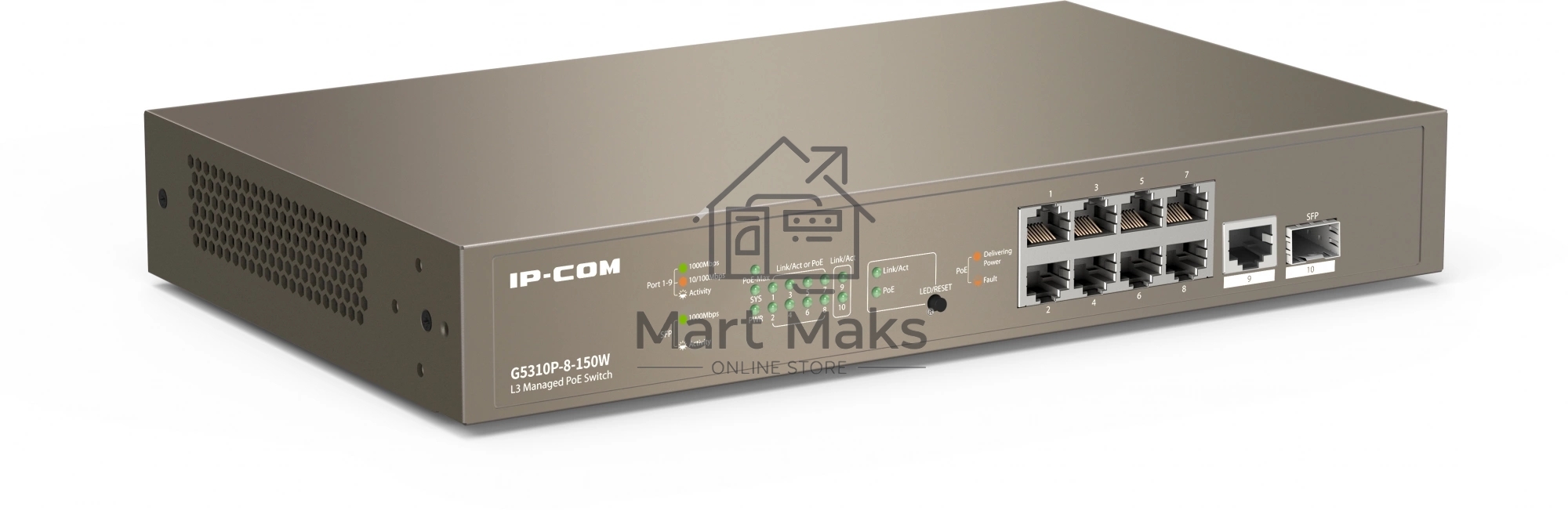Коммутатор IP-COM G5310P-8-150W - управляемый L3