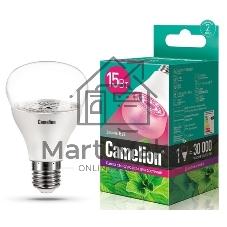 Лампа светодиодная для растений Camelion LED15-PL/BIO/E27 15Вт 220В 12770