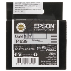 Картридж струйный Epson T46S9 (C13T46S900) светло-серый (25 мл) для SureColor SC-P700