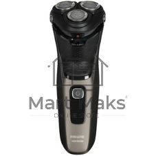 Электробритва роторная Philips S3242/12 питан.:аккум. черный/серебристый