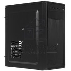 Компьютерный корпус Miditower ExeGate XP-332-UNS350 (ATX, БП UNS350 с вент. 12см, 2хUSB, аудио, черный)