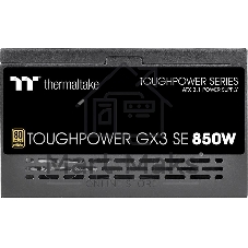 Блок питания Thermaltake Toughpower GX3 SE 850W, 850Вт, 80+ Gold, 120мм, немодульный, черный