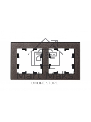 Рамка 2-м AtlasDesign Nature стекло мокко SchE ATN320602