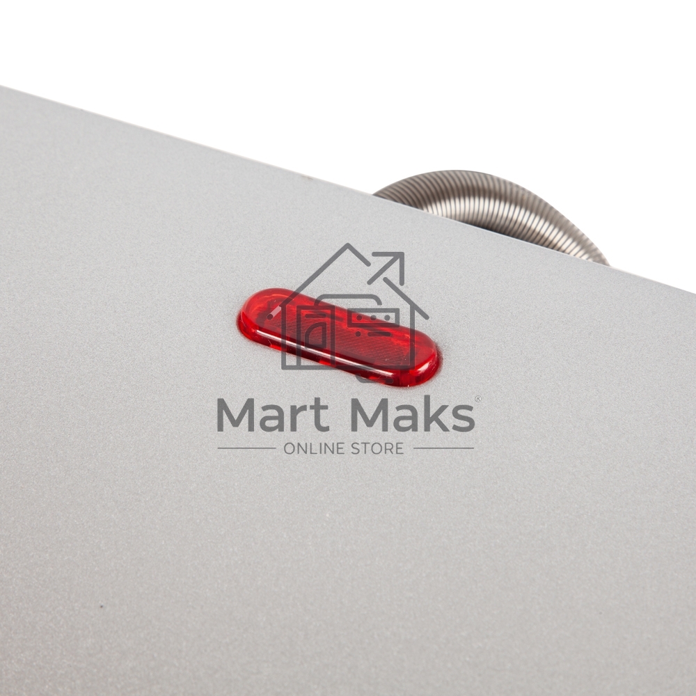 Электрогриль Endever Grillmaster 115, 1500 Вт, авто терморегулятор, антипригарное покрытие, индикатор нагрева, серебристый/черный