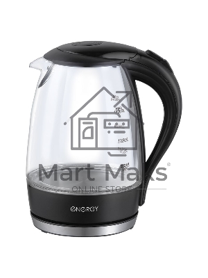Чайник Energy E-262 1.7 л, стекло,черный (153233)