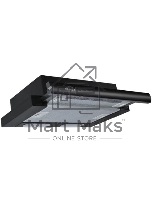 Вытяжка встраиваемая Elikor Интегра 50П-400-В2Л черный, 50 см, 400 куб. м/ч, 57 дБ