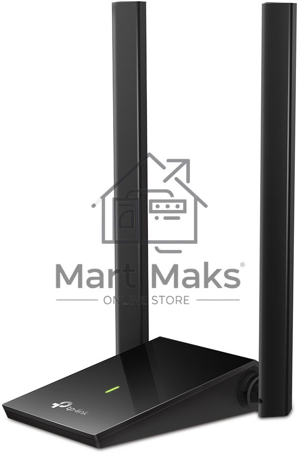Адаптер TP-Link AC1300Mbps Dual-band High-Gain wireless USB adapter, 867Mbps at 5G and 400Mbps at 2.4G, two high gain antennas, USB 3.0, USB extension cable, support wave 2 MU-MIMO, full compatible with Windows and macOS.