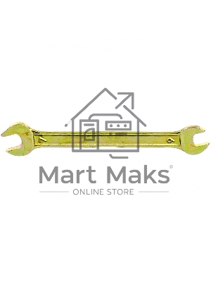 Ключ рожковый, 6 х 7 мм, желтый цинк Сибртех