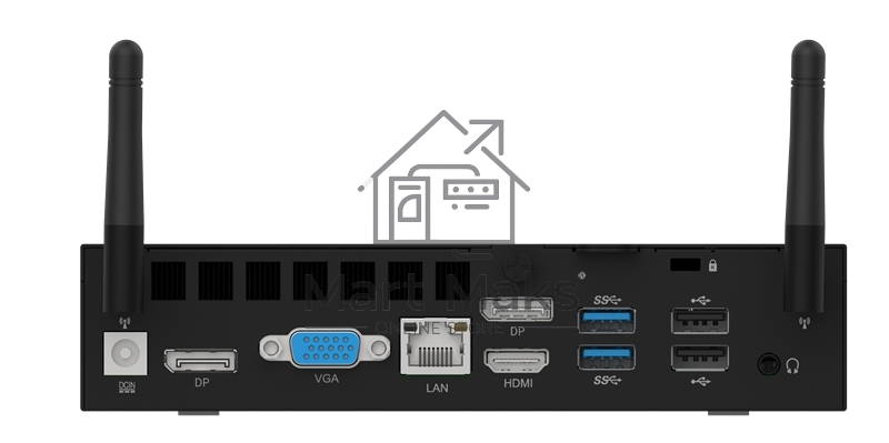 Компьютер Мини ПК Irbis Smartdesk, Mini (uSFF) i3-12100(4C8T - 3,3Ghz), 1x8GB DDR4 3200, 256GB SSD М.2, Intel UHD Graphics, NoDVD, WiFi6, BT, Vesa mount, NO_OS, 3YR