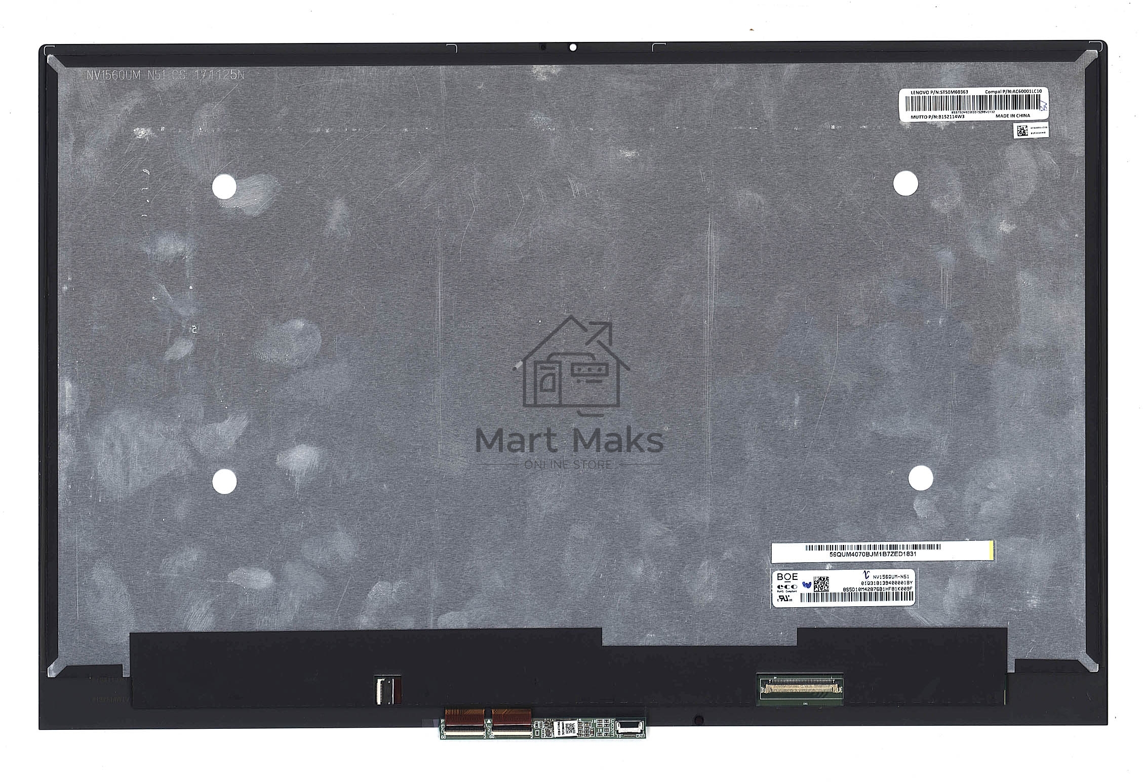 Модуль (матрица + тачскрин) для Lenovo Yoga 720-15IKB UHD черный