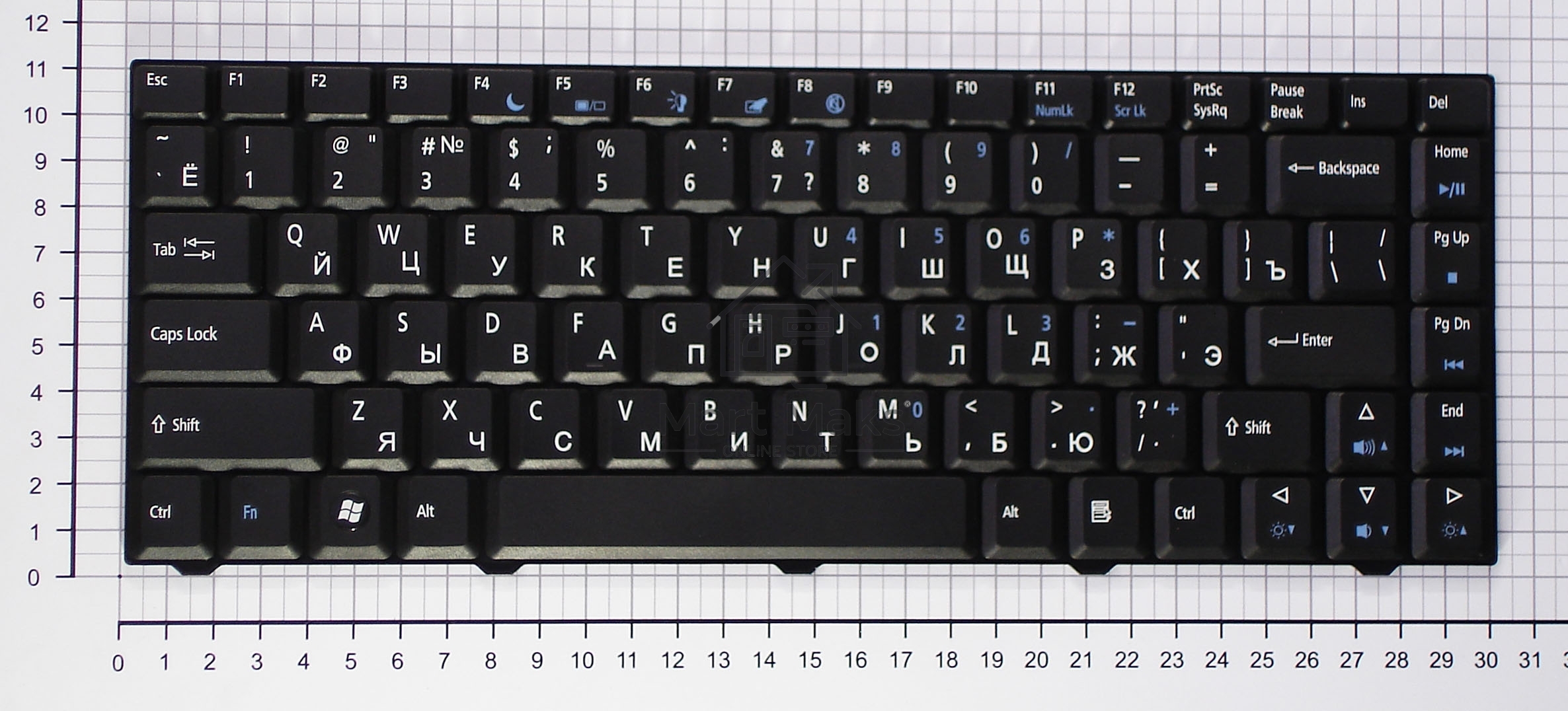 Клавиатура для ноутбука Acer eMachines D520 D720 черная