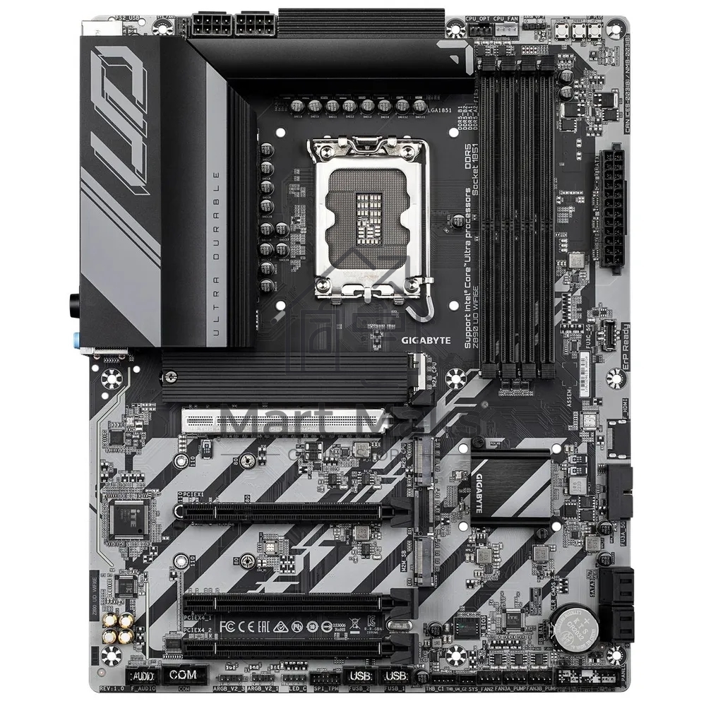 Материнская плата Gigabyte Z890 UD WIFI6E, LGA 1851, Intel Z890, 4xDDR5, 4xSATA, 3xM.2, 1xPCIe 5.0 x16, 2xPCIe 4.0 x4, 1xPCIe 4.0 x1, 1xDP, 1xUSB-C, 1x 2.5Gb LAN, 4xUSB-A 3.2 Gen 1, 1xUSB-A 3.2 Gen 2, 4xUSB-A 2.0, 1xUSB4, 3x3.5 мм, 7.1, ATX