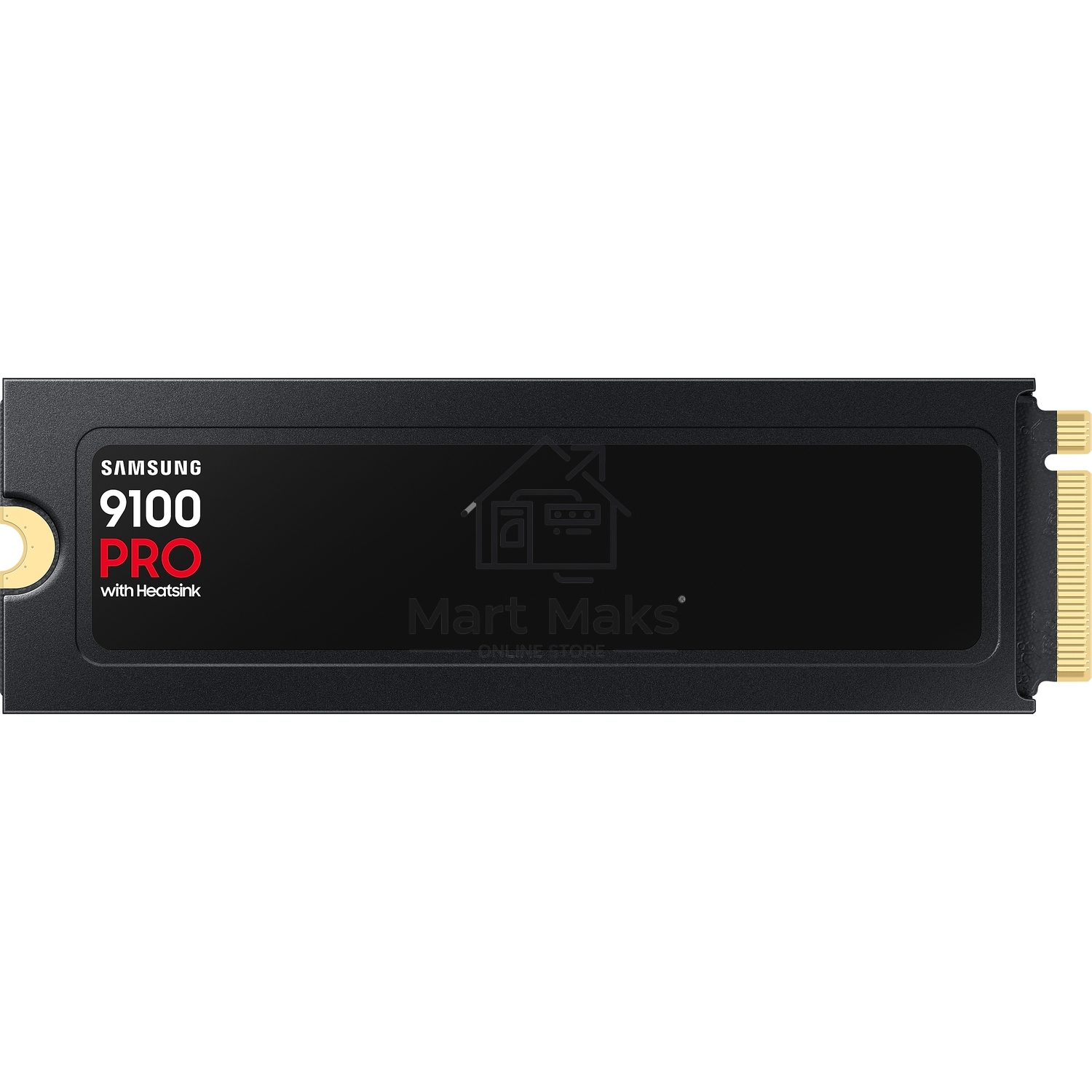 Твердотельный диск 1TB Samsung 9100 PRO, M.2, PCI-E 5.0 x4, TLC 3D NAND R/W - 14800/13400 MB/s с радиатором