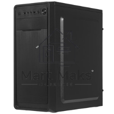 Компьютерный корпус Miditower ExeGate XP-332-UNS350 (ATX, БП UNS350 с вент. 12см, 2хUSB, аудио, черный)