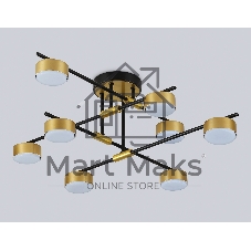 Потолочный светильник Ambrella light FL51752/8 BK/GD черный/золото GX53/8 max 12W 720*720*245