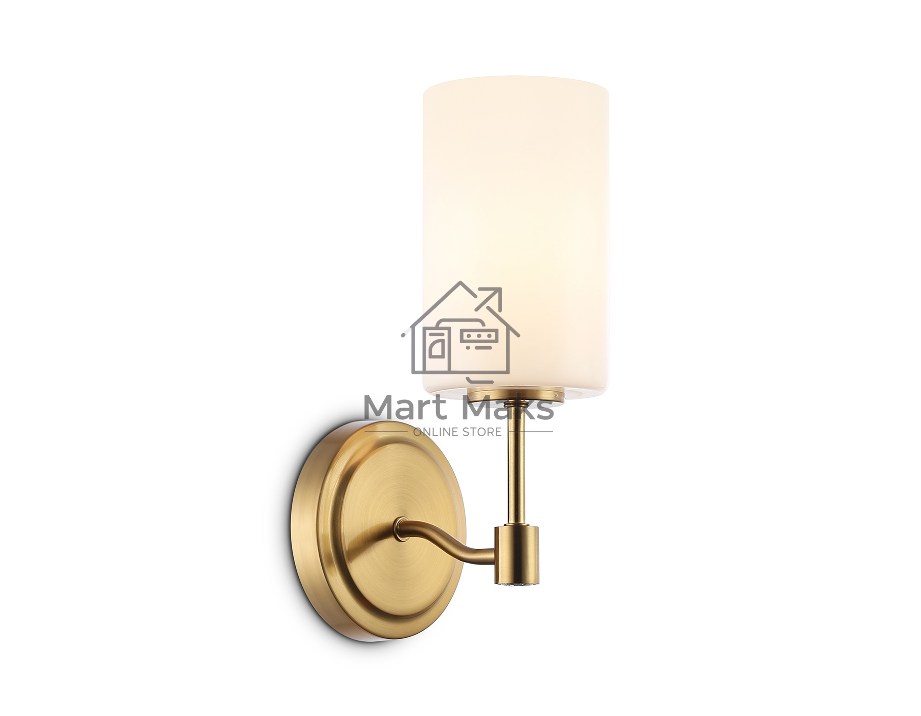 Настенный светильник Ambrella light LH56056 BS/FR латунь/белый матовый E14 max 40W 160*120*280