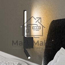 40111/LED / Светильник настенный светодиодный Sarca LED черный 4000К