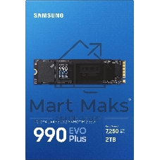 Накопитель SSD Samsung 990 EVO Plus, 2Tb, M.2 2280, PCIe 4.0 x4, NVMe, R/W 7250/6300