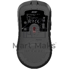 Мышь беспроводная/проводная Acer OMR401 черный, 12000 dpi, радиоканал, Bluetooth, USB, кнопки - 5