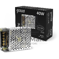 Блок питания Gauss 202003040 встраив. для лен.светод. черный