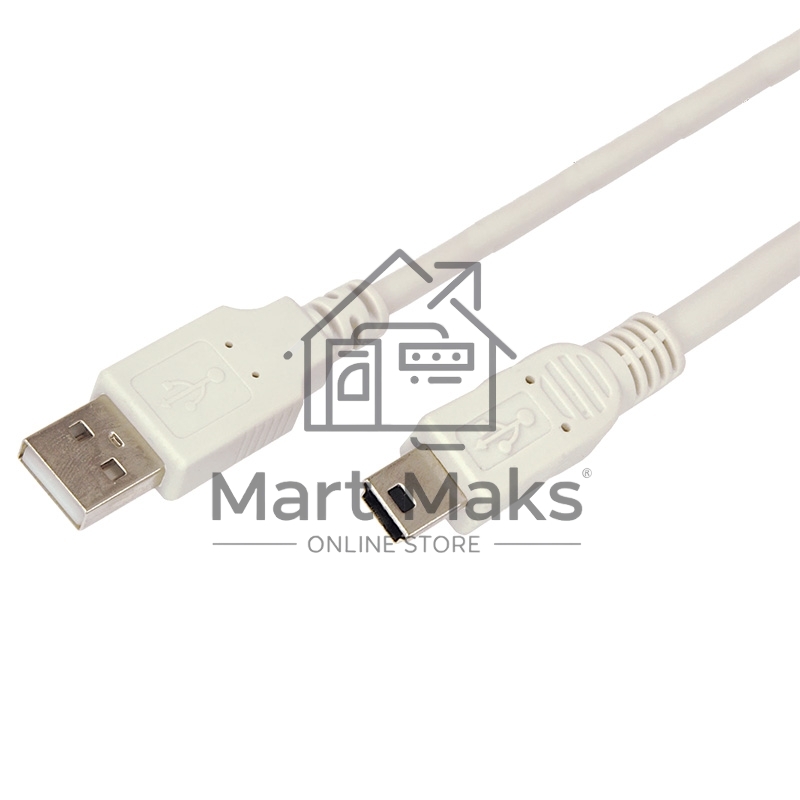 Кабель Rexant mini USB (male) штекер - USB-A (male) штекер, 3 м, серый (PE пакет)