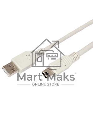 Кабель Rexant mini USB (male) штекер - USB-A (male) штекер, 3 м, серый (PE пакет)