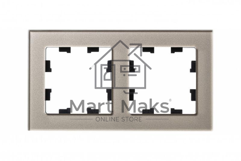 Рамка 2-м AtlasDesign Nature стекло шампань SchE ATN320502