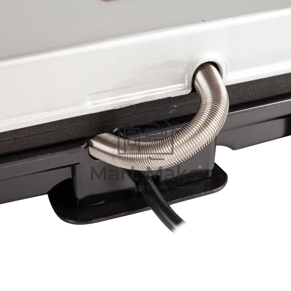 Электрогриль Endever Grillmaster 115, 1500 Вт, авто терморегулятор, антипригарное покрытие, индикатор нагрева, серебристый/черный