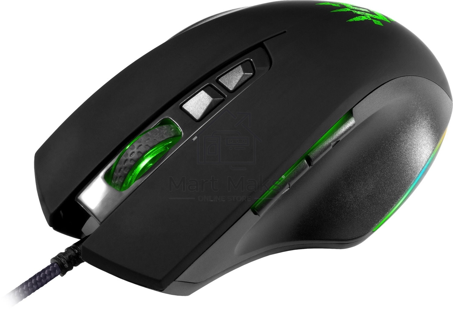 Мышь проводная Defender Wolverine GM-700L черный, 12800 dpi, USB, кнопки - 7