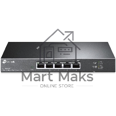 Коммутатор TP-Link 5-Port 2.5G Multi-Gigabit Desktop Switch, 5 × 2.5 G RJ45 Ports, Desktop Steel Case, Silent, Plug and Play, Wall mount.
