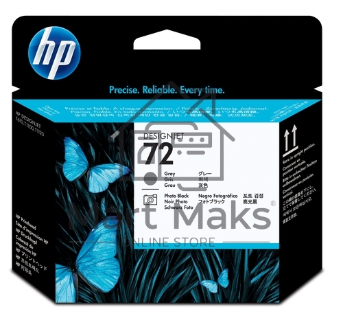 Печатающая головка HP №72 C9380A фото черный/серый печатающая головка для HP DJ T1100/T610